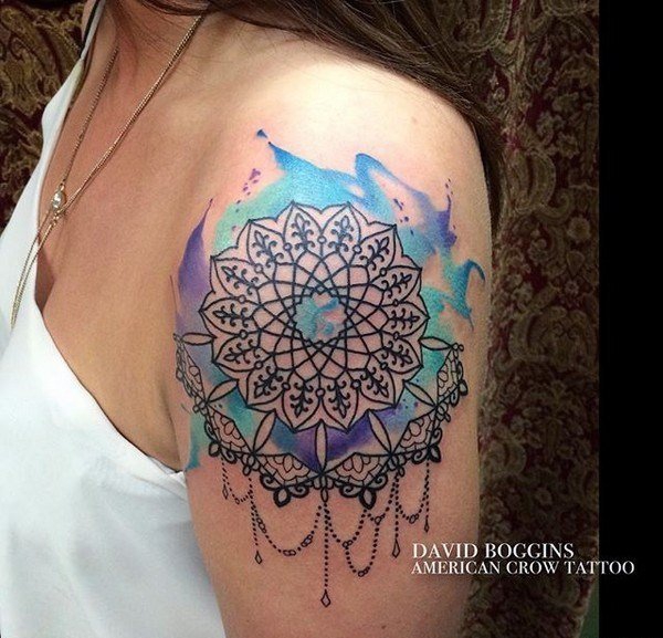 多款惊人的漂亮的水彩纹身图案