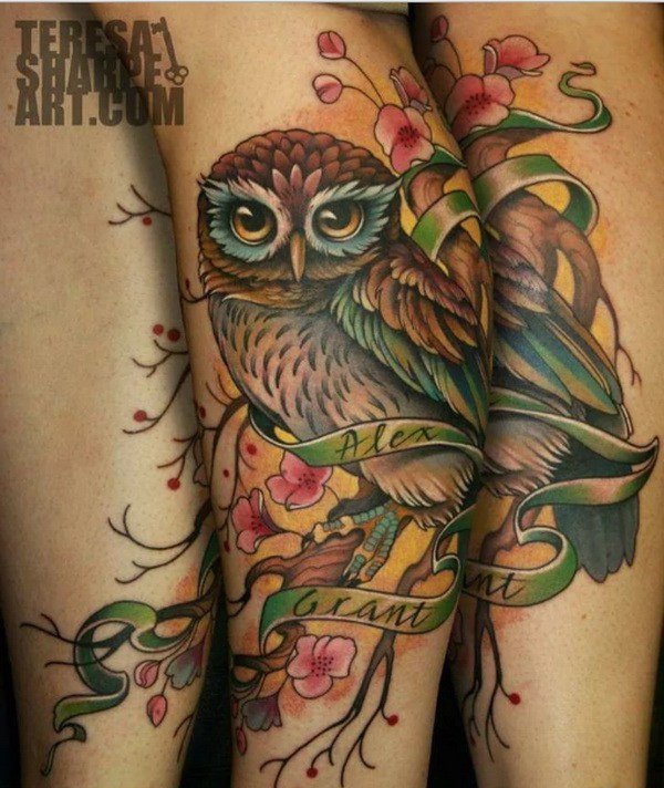 多款帅气的音乐主题音符纹身图案