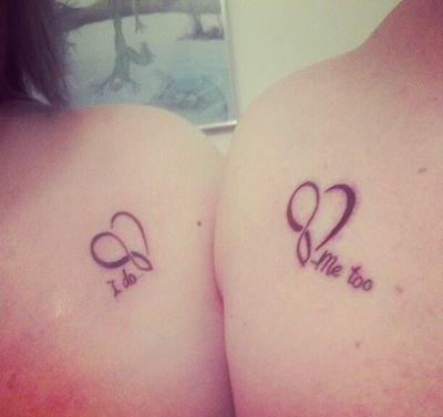 情侣同款爱意浓浓的英文字纹身图案