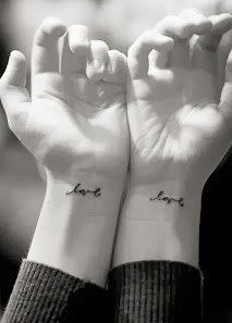 情侣同款爱意浓浓的英文字纹身图案