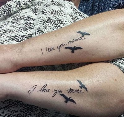 30款有关母女亲情主题纹身图案