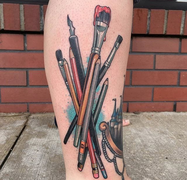 精致漂亮的新传统风格纹身图案欣赏