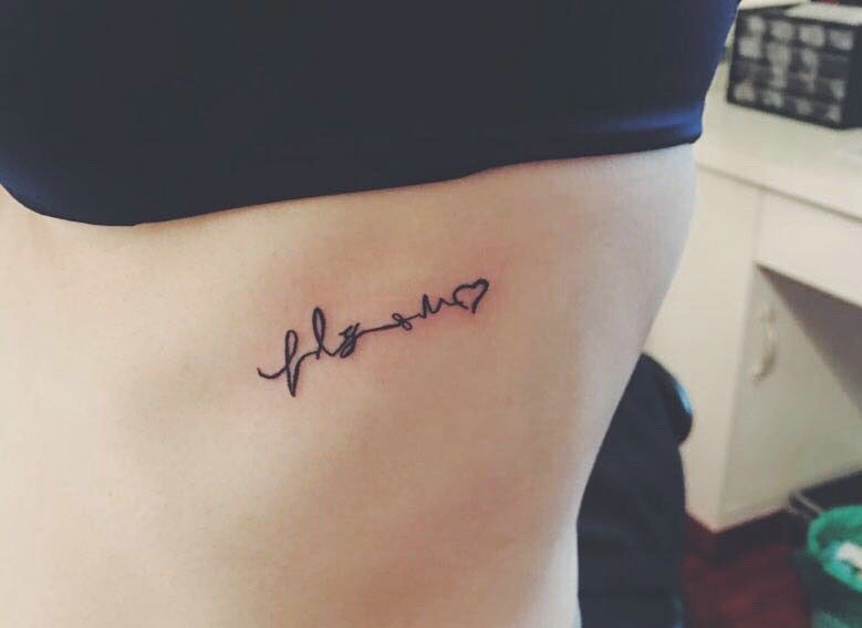 时尚简约小清新英文纹身图案