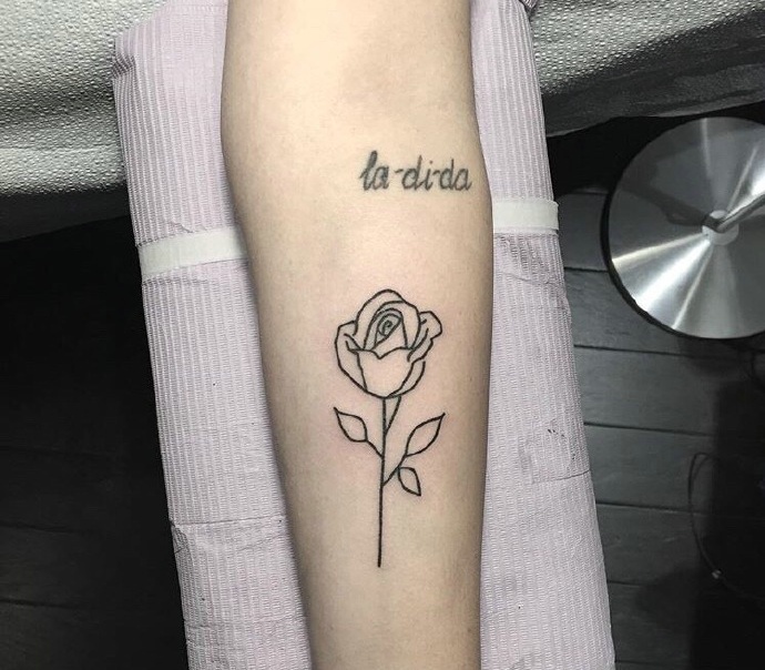 一组小清新简单低调的纹身图案