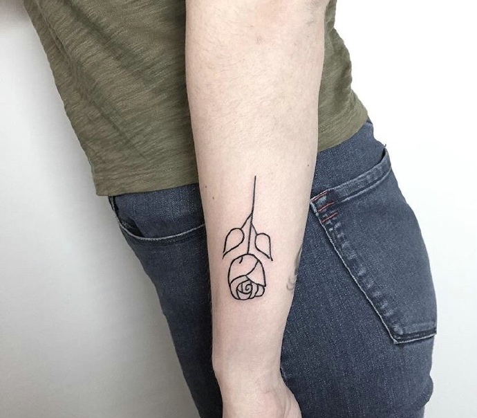 一组小清新简单低调的纹身图案