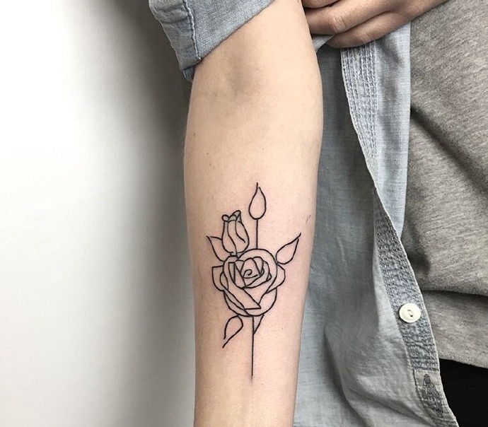 一组小清新简单低调的纹身图案