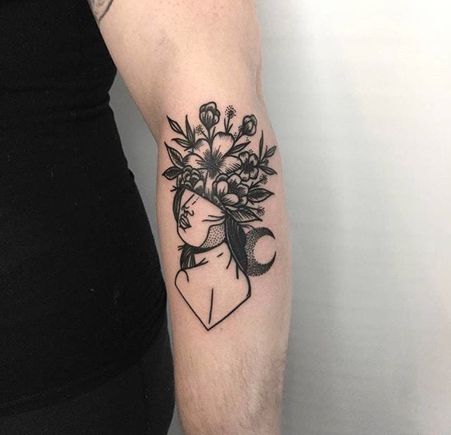 简单有个性的黑白纹身图案来自于汤米