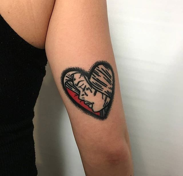 简单有个性的黑白纹身图案来自于汤米