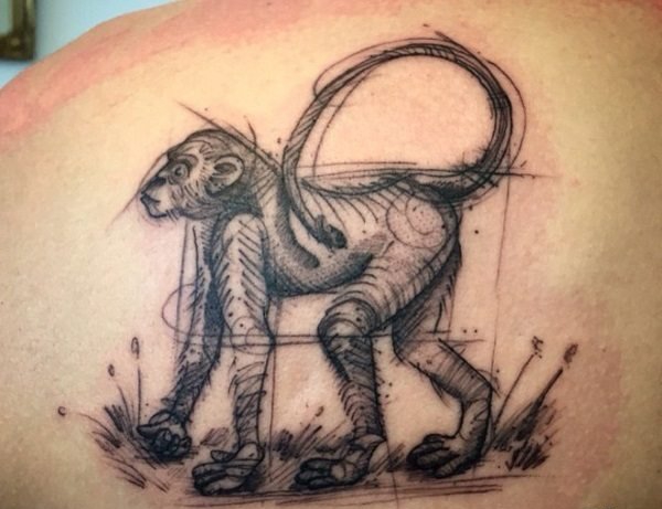 10款个性的绘画素描风格纹身图案