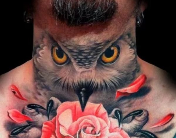 多款脖子上夸张的纹身图案