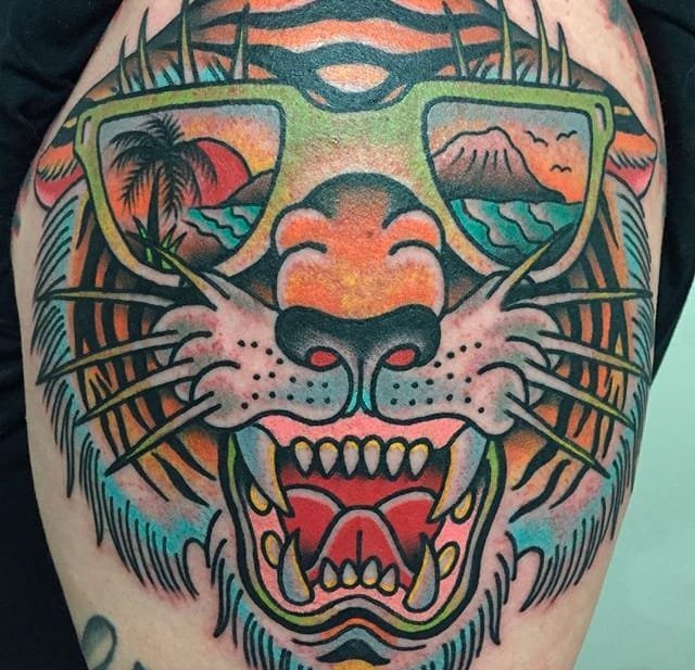 男人最爱的传统动物头纹身图案来自纹身师克里斯