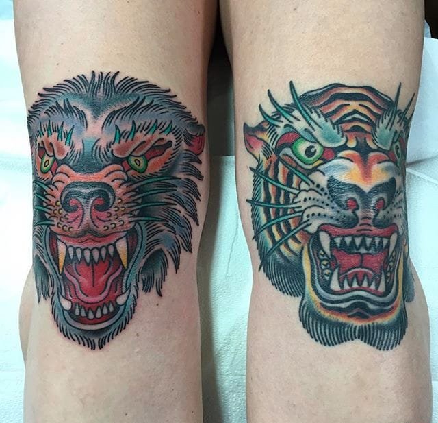 男人最爱的传统动物头纹身图案来自纹身师克里斯