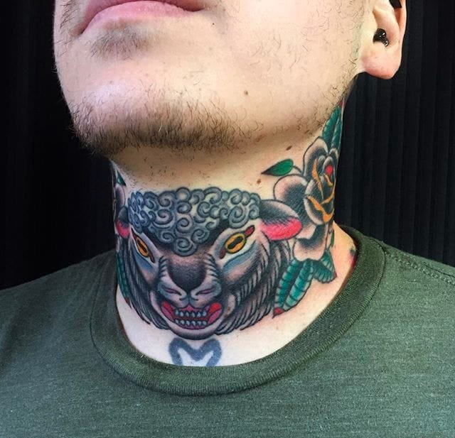 男人最爱的传统动物头纹身图案来自纹身师克里斯