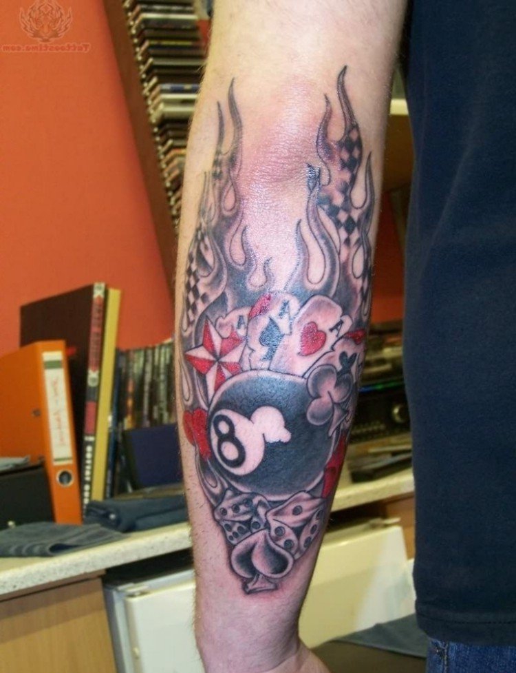 多款男性Old School风格花臂纹身图案欣赏