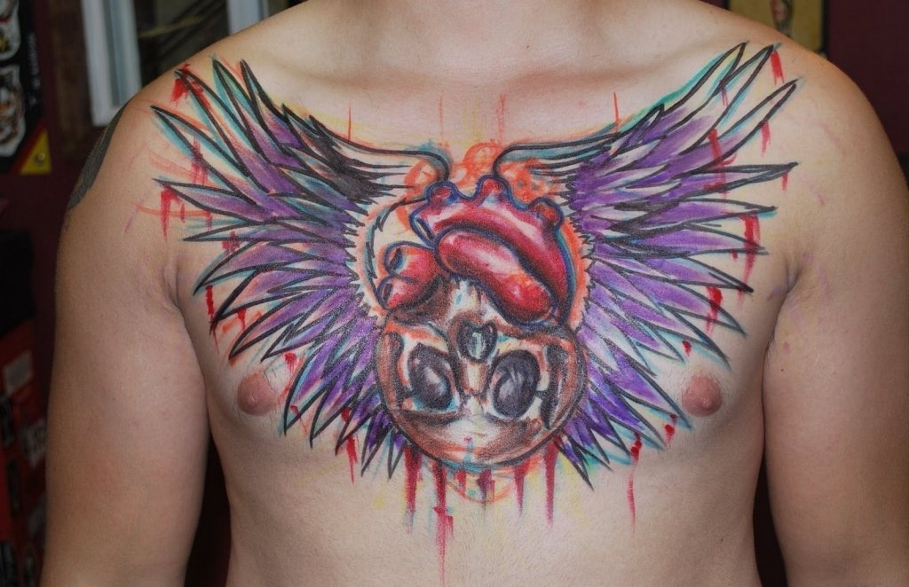 男性霸气的满胸纹身图案欣赏