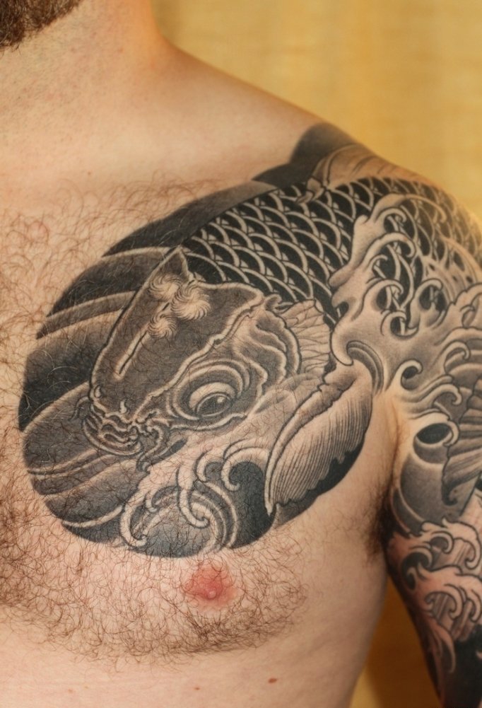 男性多种风格帅气的半甲纹身图案