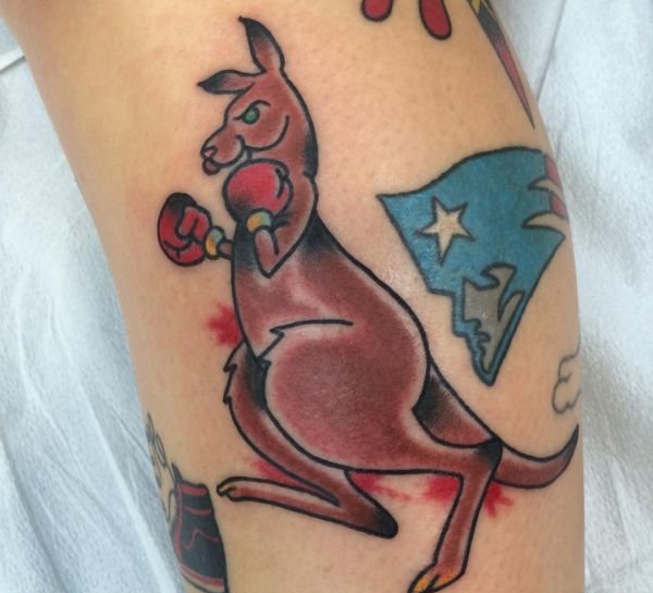 12款可爱的袋鼠纹身图案