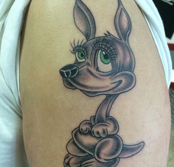 12款可爱的袋鼠纹身图案