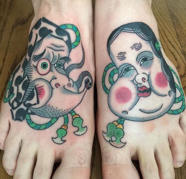 多款大胆的日本风格纹身图案