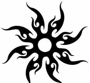 多款黑色部落图腾纹身图案手稿素材