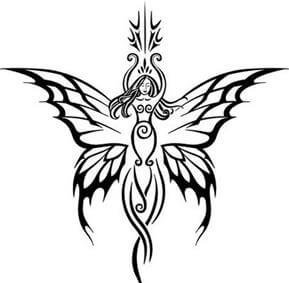 多款黑色部落图腾纹身图案手稿素材