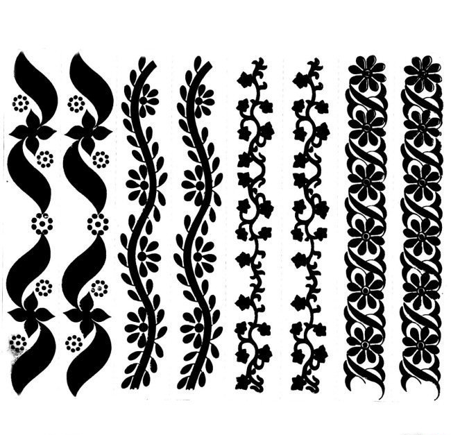 漂亮的臂环纹身图案手稿素材