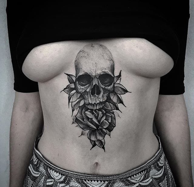 令人难以忘怀的黑白灰风格纹身图案来自纹身师弗拉基米尔?普赖德