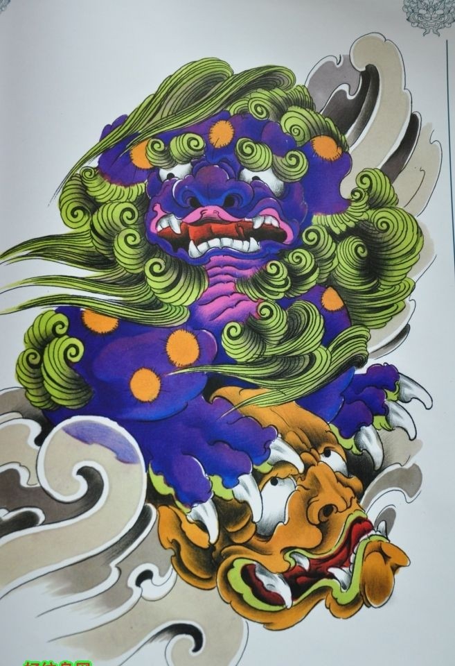 中国图册之唐狮子全套图案conew