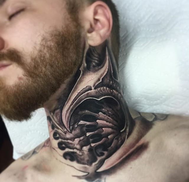 多款超精美的黑暗机械生物力学纹身图案来自杰西