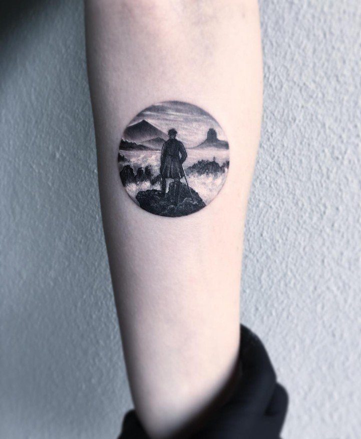 30款精美的手臂上的小圆形纹身图案