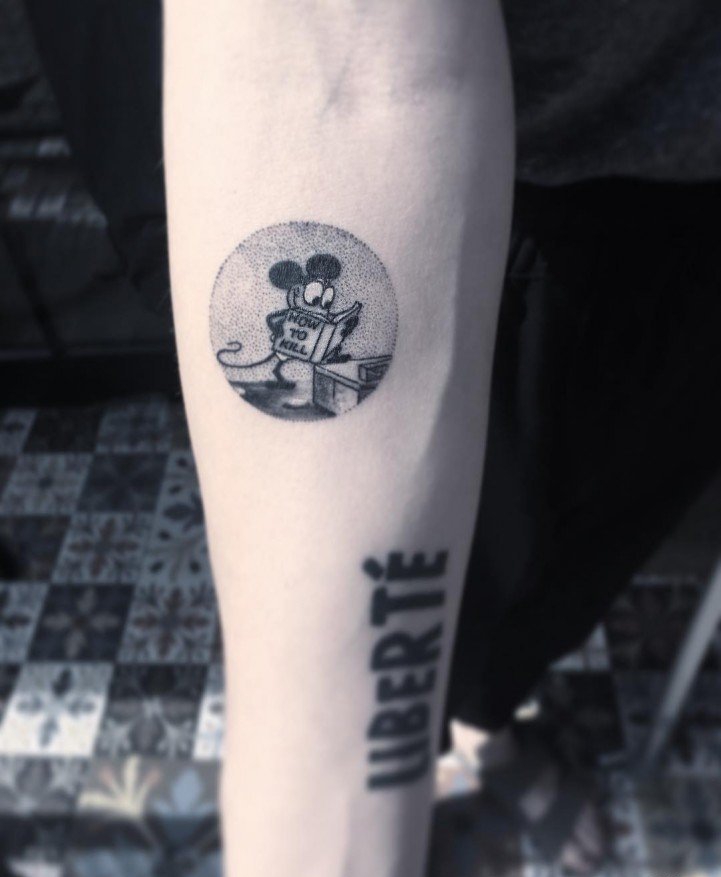 30款精美的手臂上的小圆形纹身图案