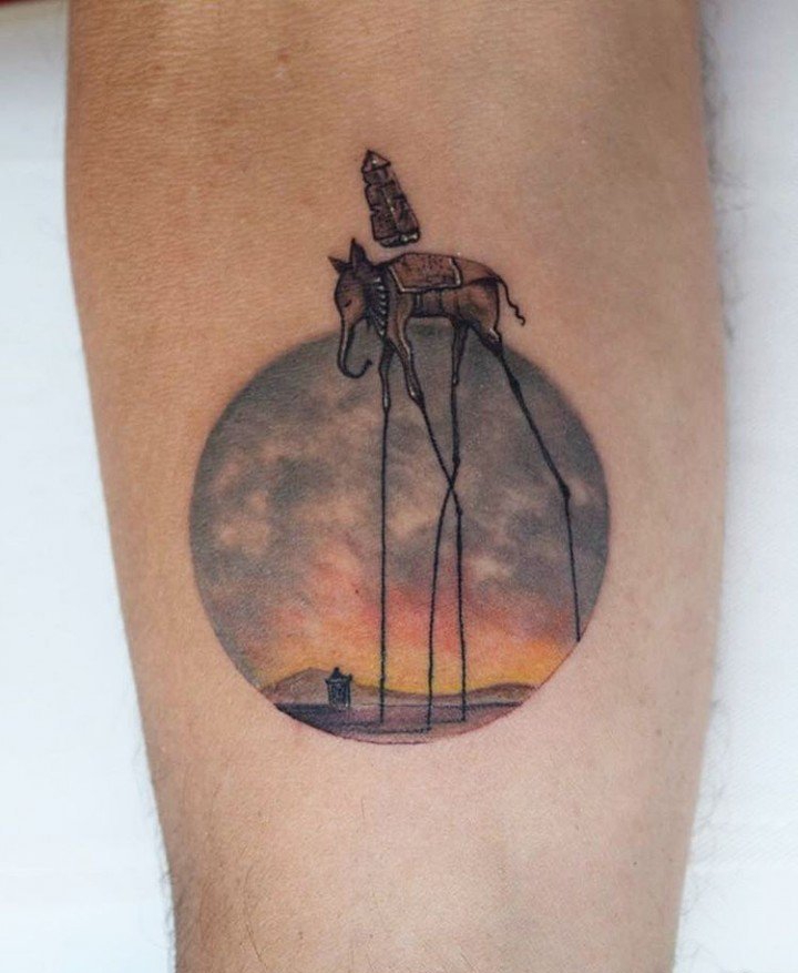 30款精美的手臂上的小圆形纹身图案