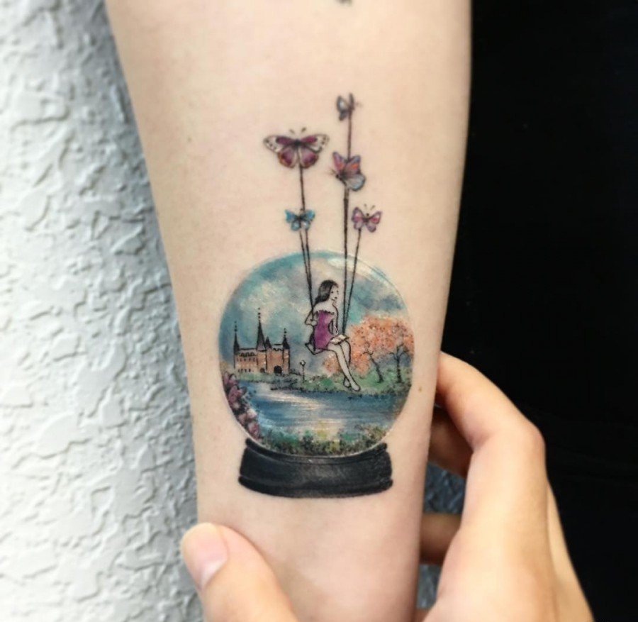 30款精美的手臂上的小圆形纹身图案