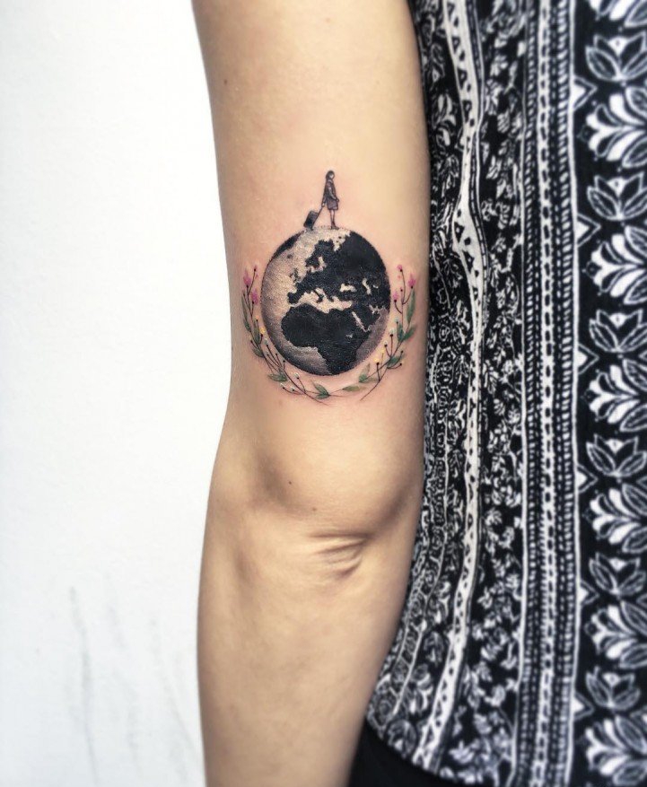 30款精美的手臂上的小圆形纹身图案