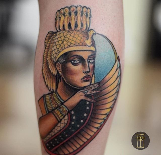 强烈的新传统女士纹身图案来自于纹身师洛博内托