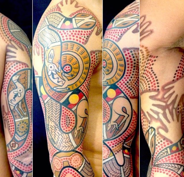 非常受启发的原始生物纹身图案来自于纹身师卢