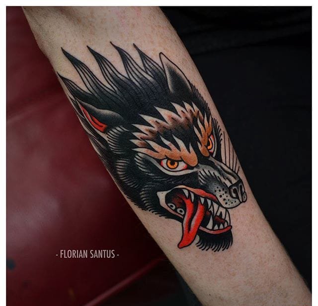 多款精美的古怪的动物纹身图案来自弗洛里安