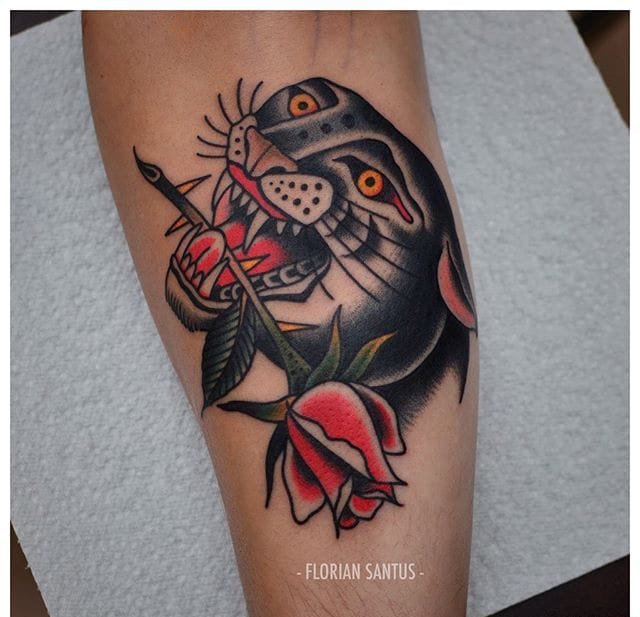 多款精美的古怪的动物纹身图案来自弗洛里安