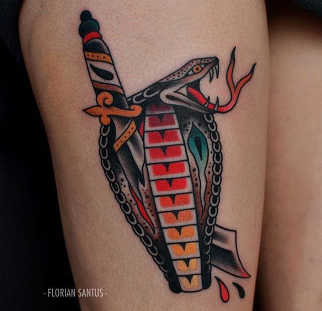 多款精美的古怪的动物纹身图案来自弗洛里安