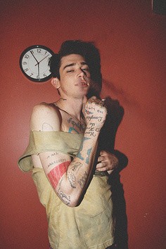 潮男全身艺术图腾纹身图