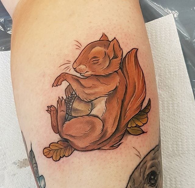 超精美的现实风格各种动物纹身图案来自艾梅布雷