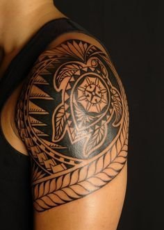 即可爱又帅气的乌龟图腾纹身图案