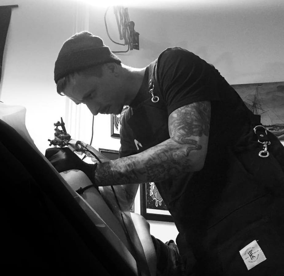 新传统风格的动物头像纹身图案来自于纹身师布莱恩