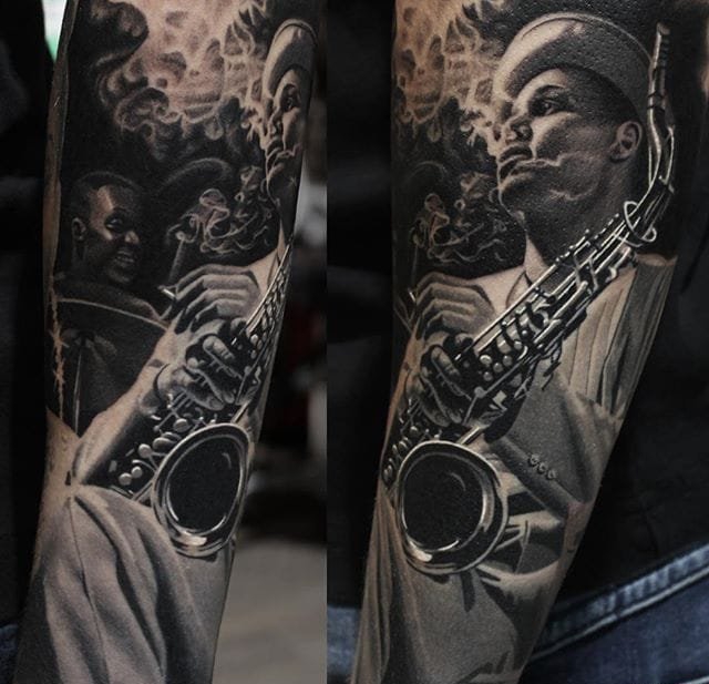 2016年最强烈的现实主义风格花臂纹身图案