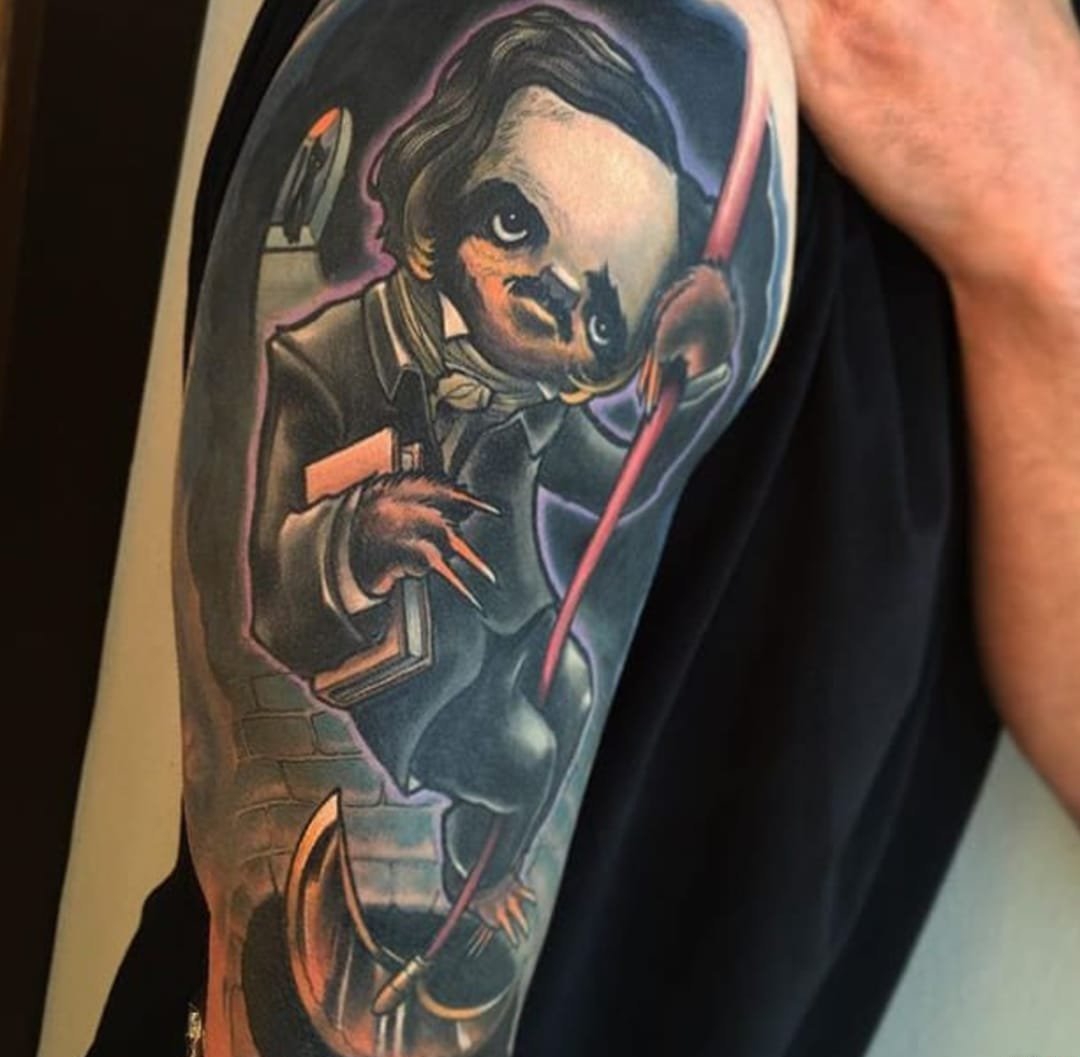 7款不同角色人物的小动物树懒纹身图案