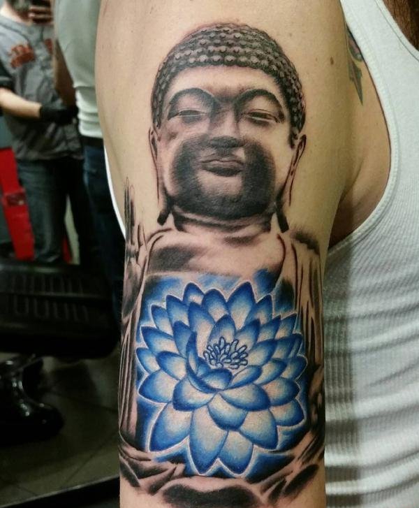 多款精致漂亮的莲花纹身图案