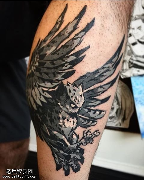 猫头鹰纹身图案