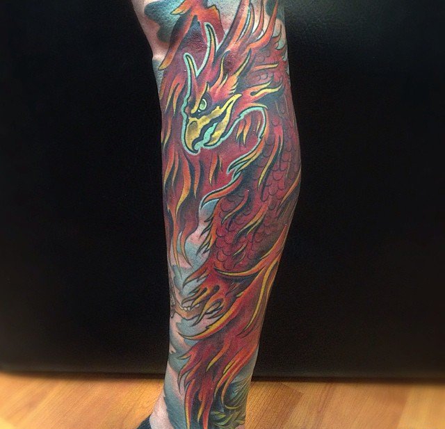 德国恐龙纹身眼镜蛇和卡通鳄鱼纹身水彩动物图案纹身