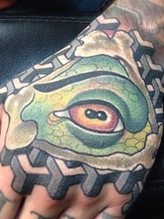 德国恐龙纹身眼镜蛇和卡通鳄鱼纹身水彩动物图案纹身