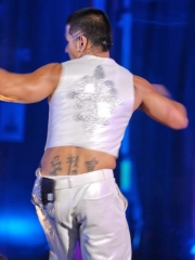 刘承俊劲歌热舞露后背纹身图案